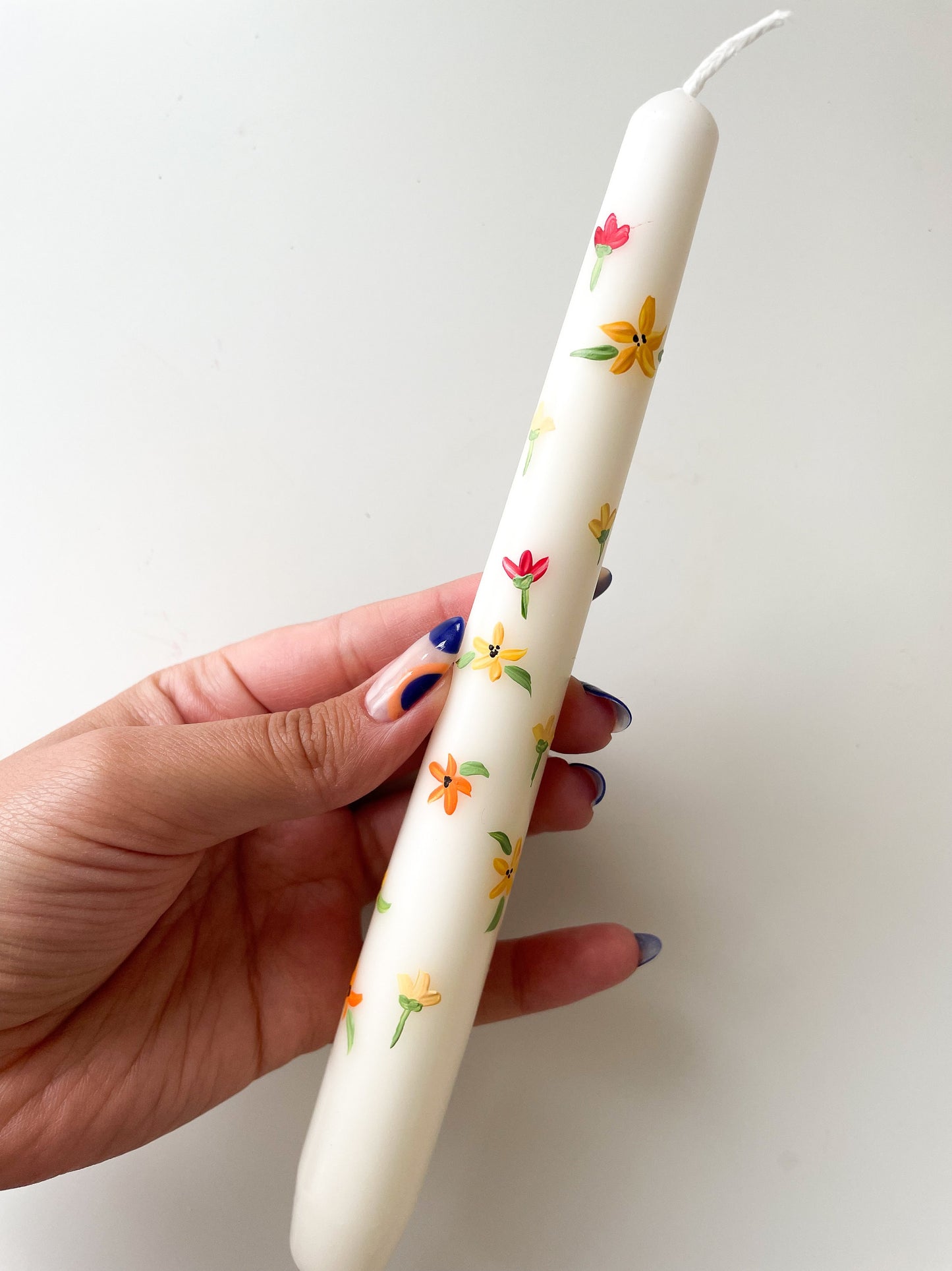 Blooming for you & Spring Bound Hand Painted Candle