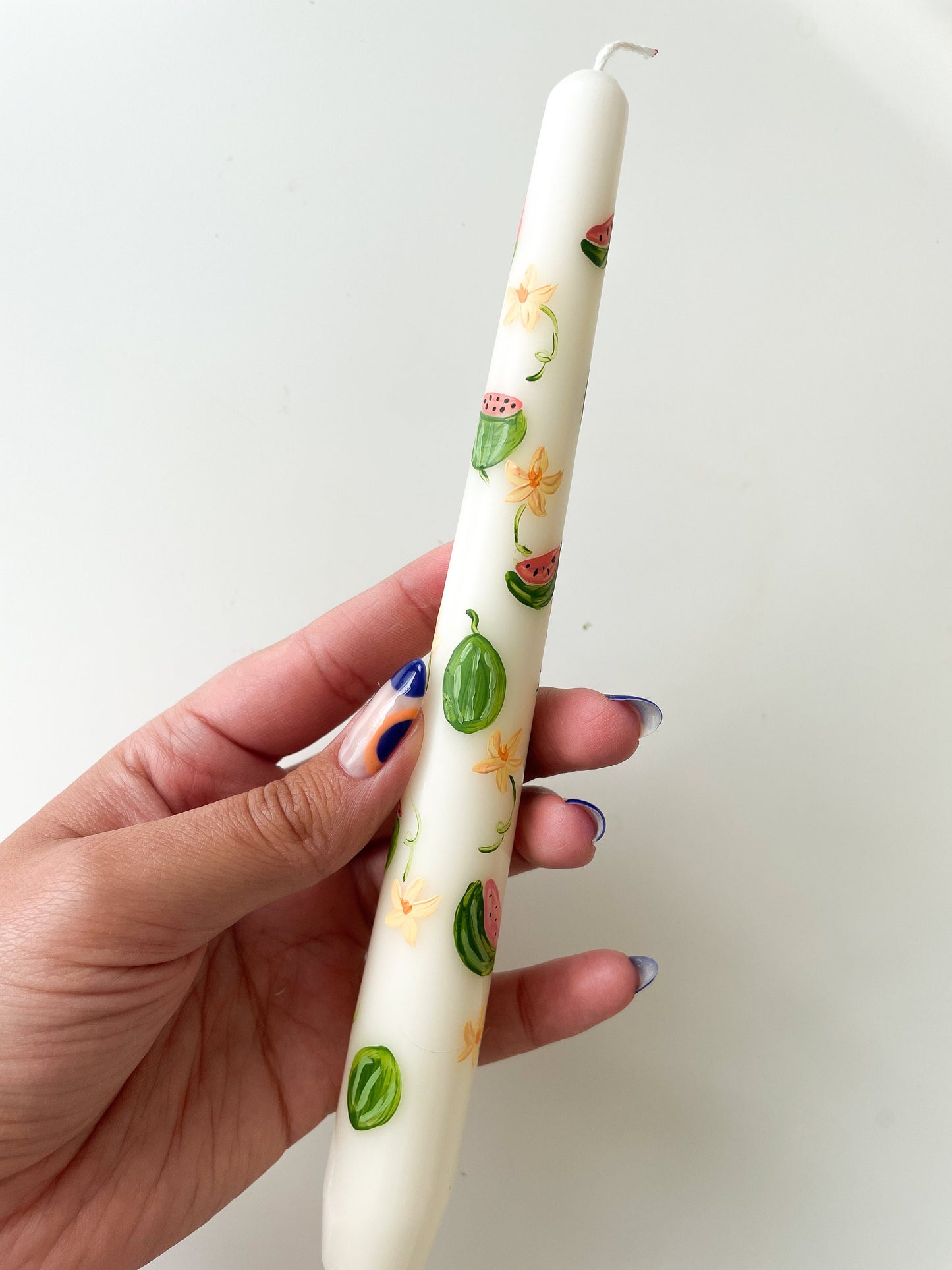 Watermelon Sugar Hand-painted Candle
