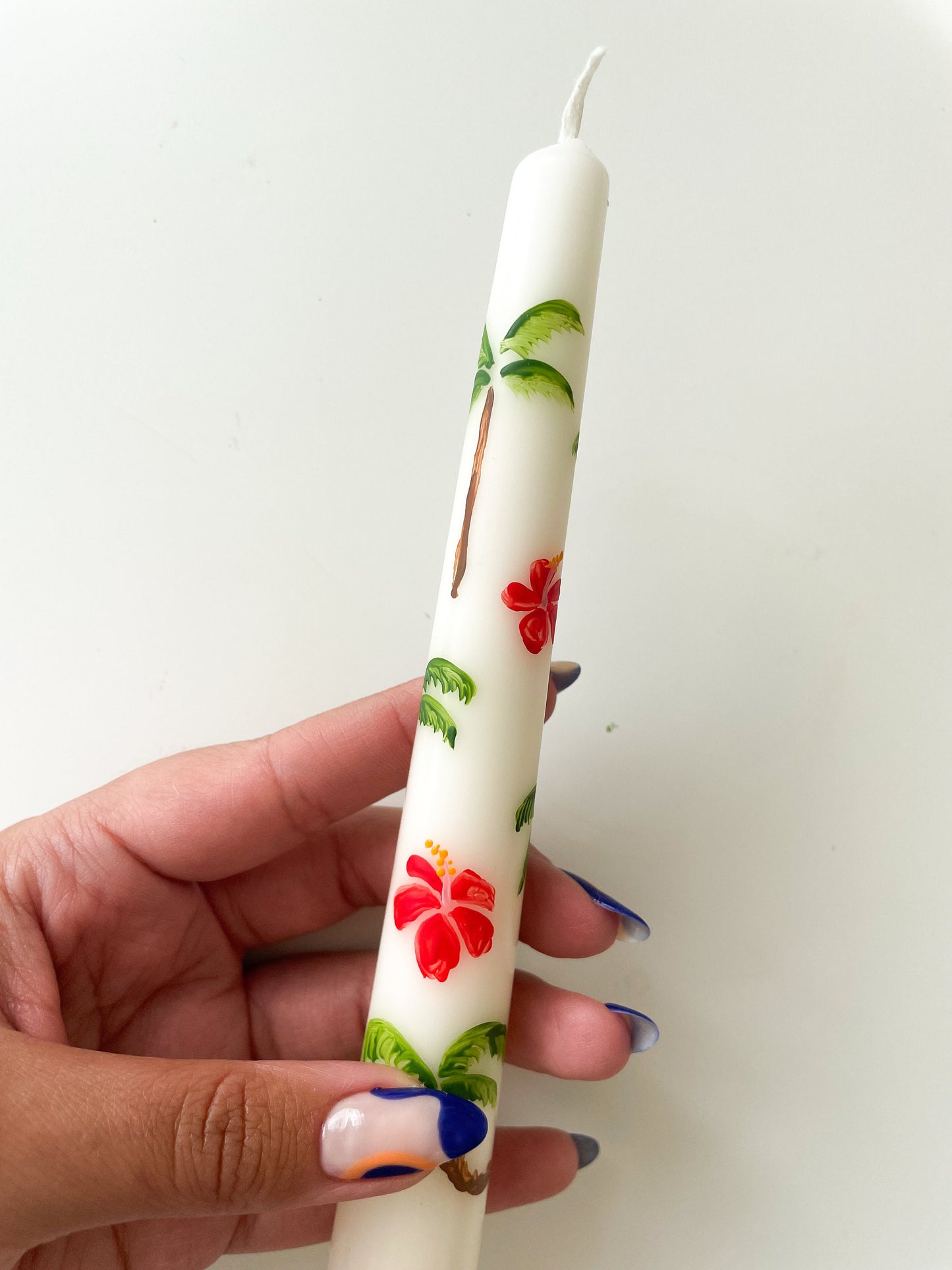 Hibiscus Palm Tree Tropical candle