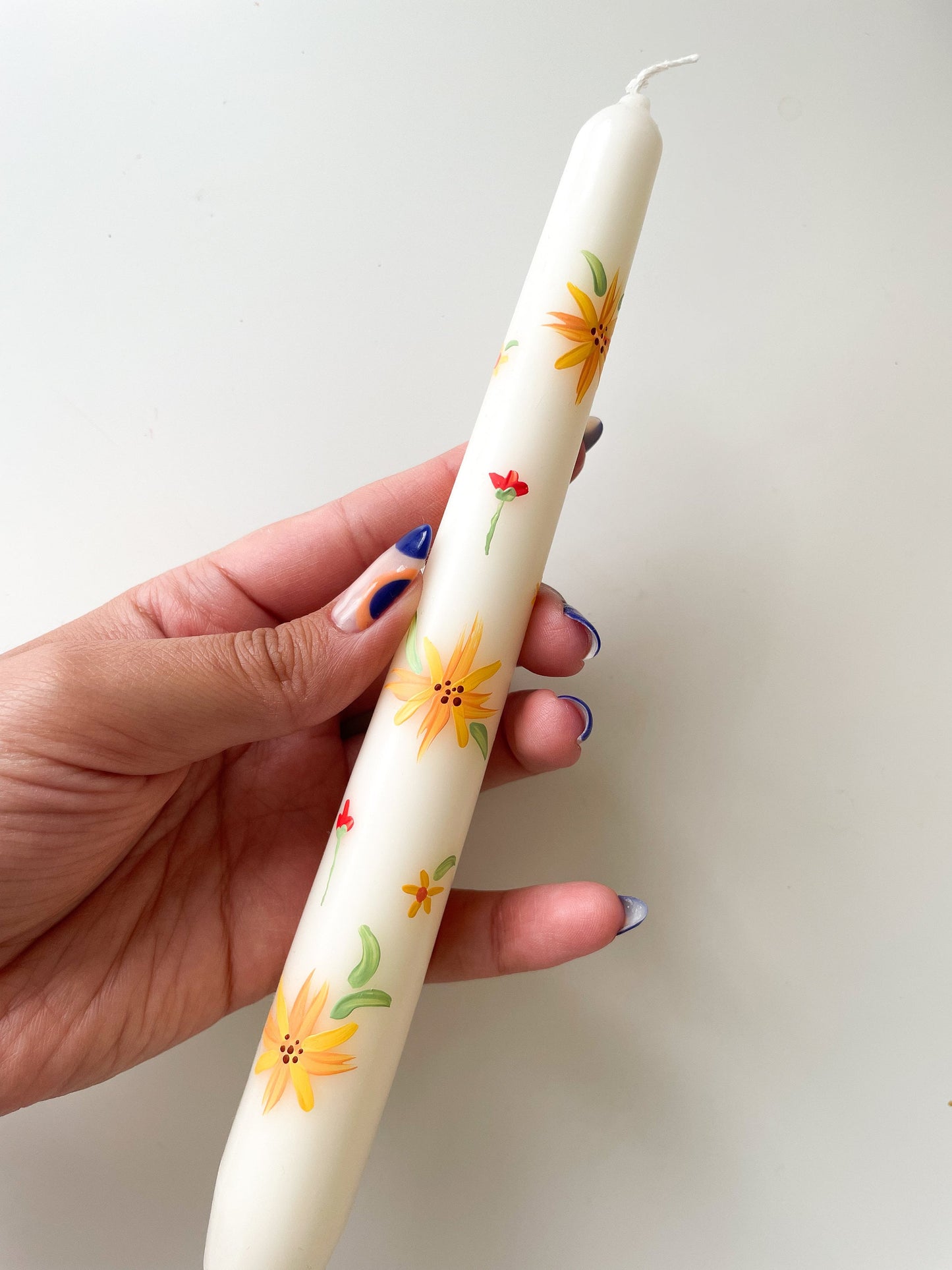 Blooming for you & Spring Bound Hand Painted Candle