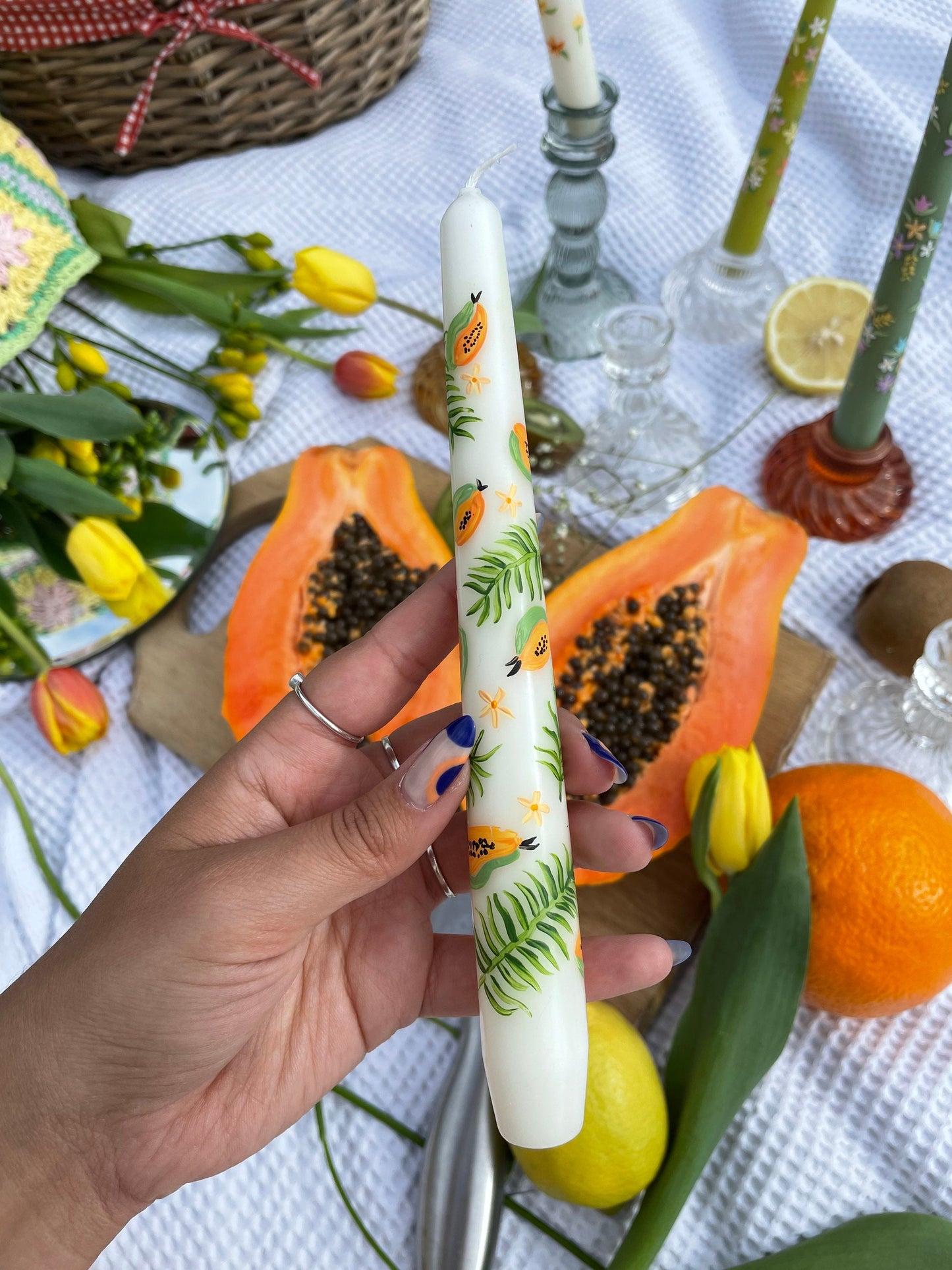 Papaya Tropical Summer Candle