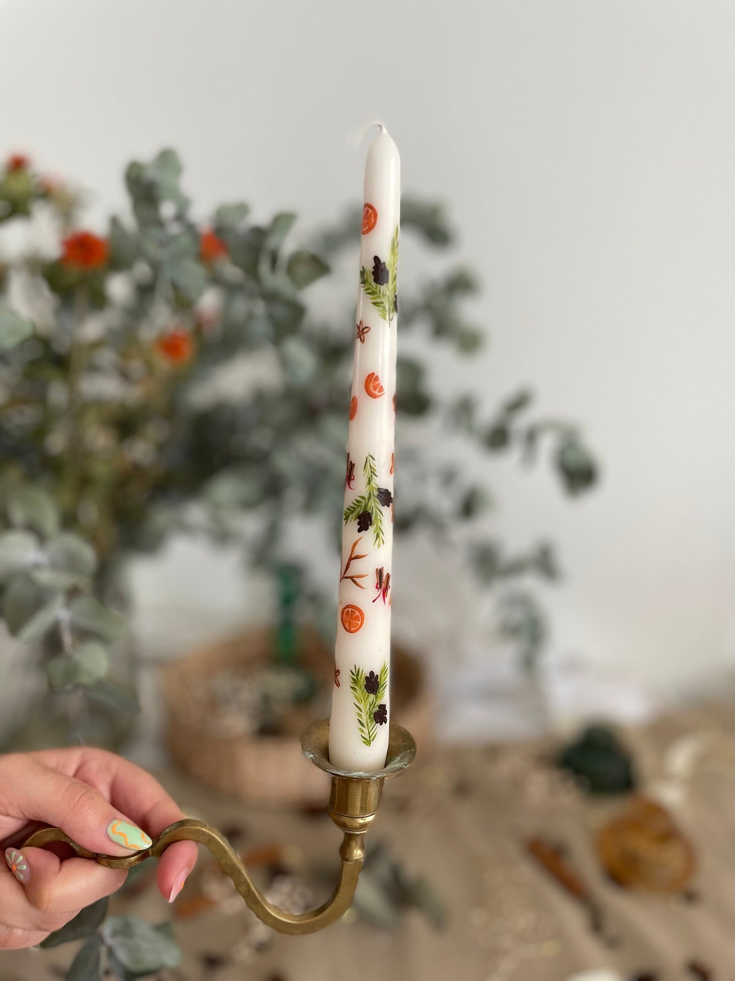 Dried oranges & Cinnamon sticks Christmas candle