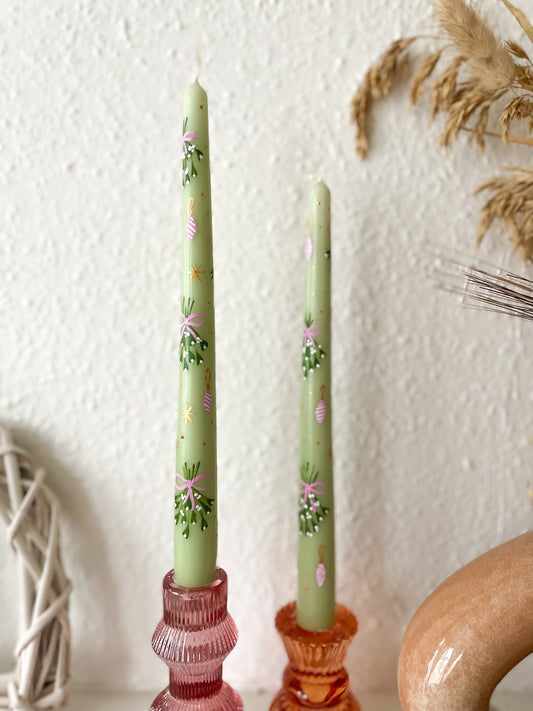 Pink Christmas Candle