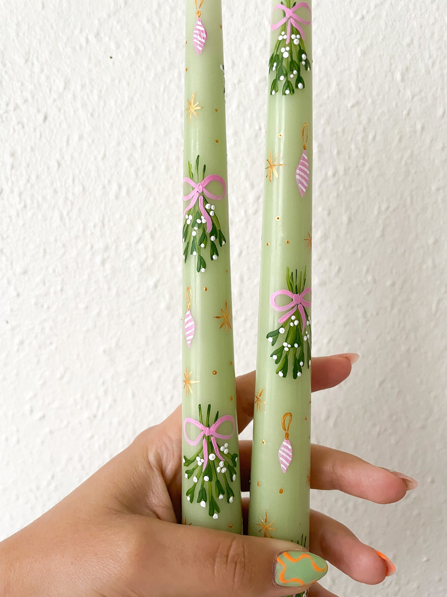 Pink Christmas Candle
