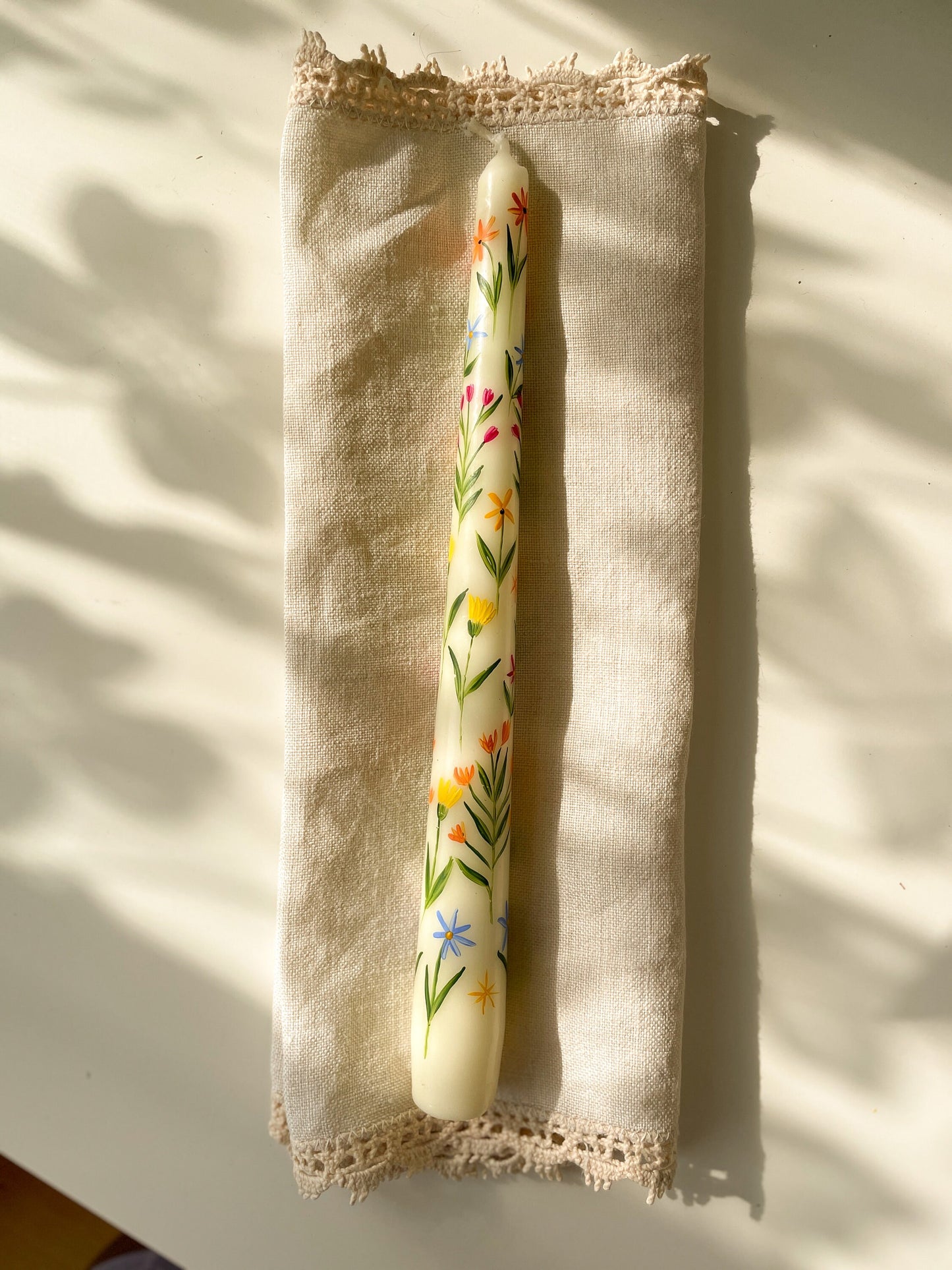 Summer Field flowers candle