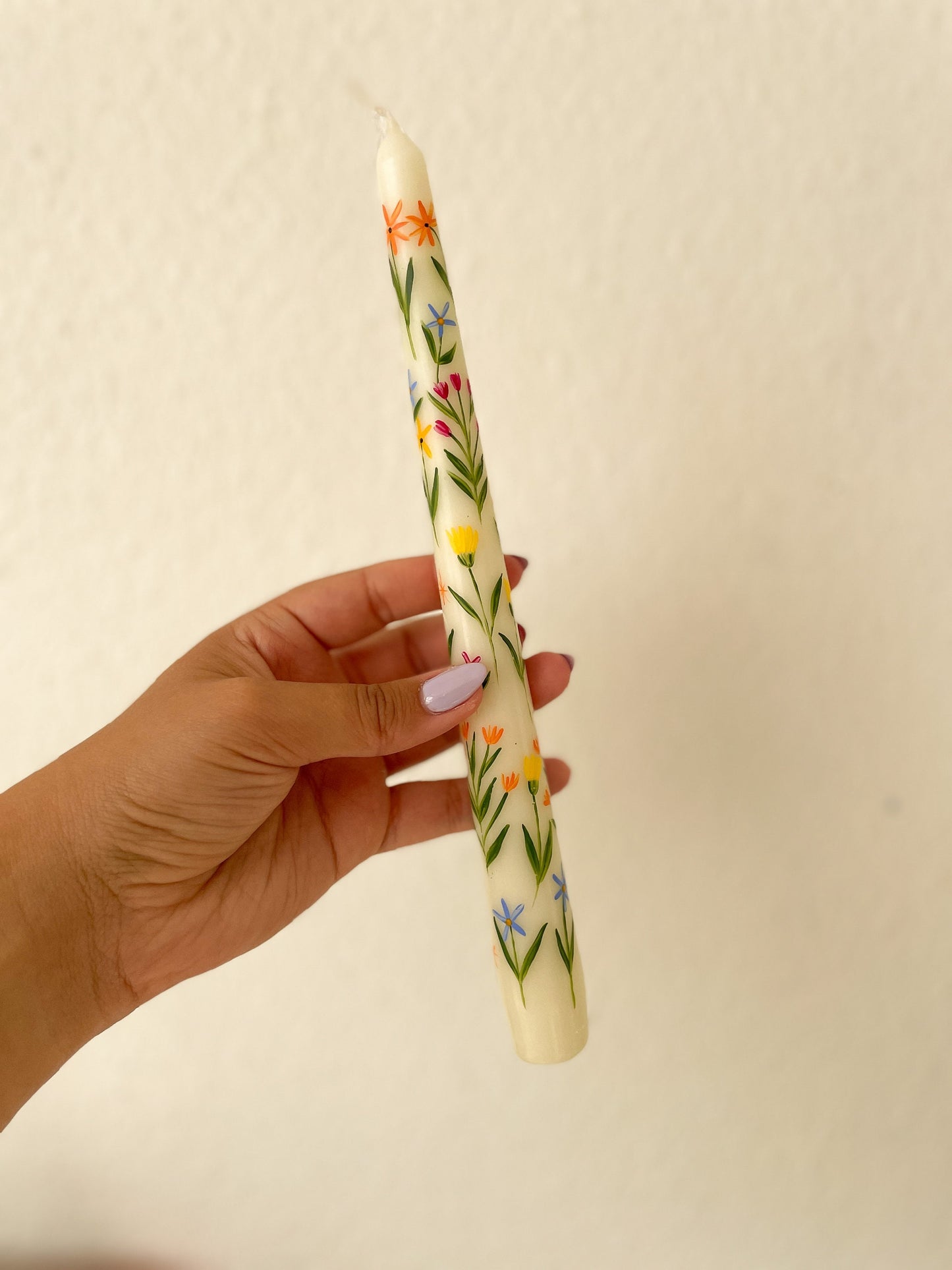 Summer Field flowers candle