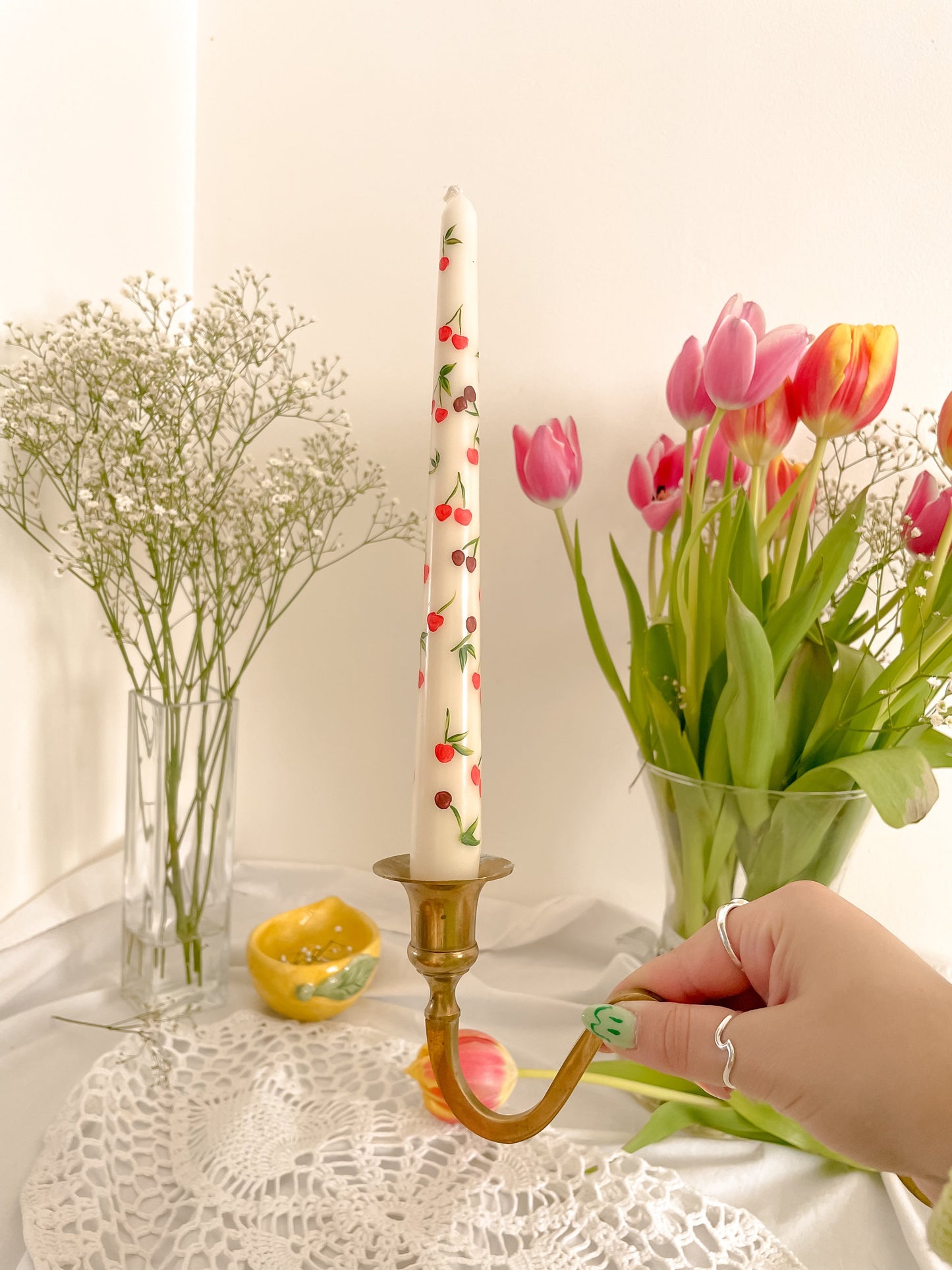 Mon Cherry & Tulip Fever Candle