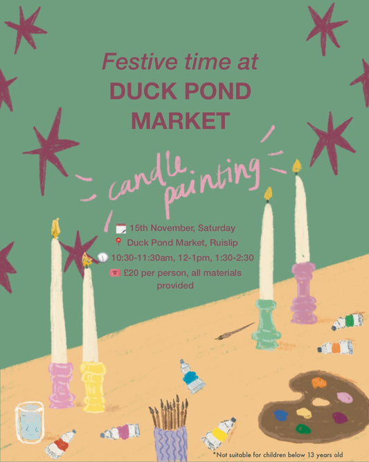 November Candle Painting at Duck Pond Market