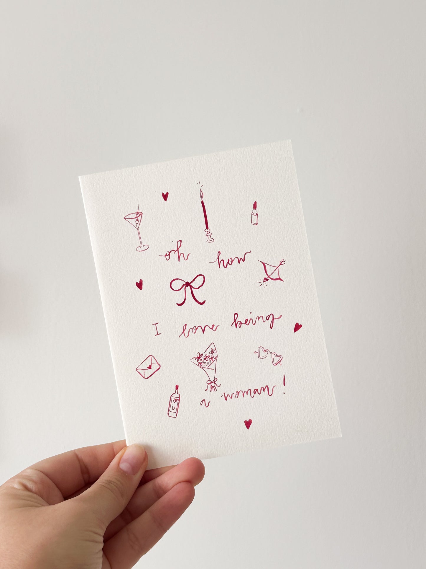A Love Letter to Girlhood Hand Painted Cards