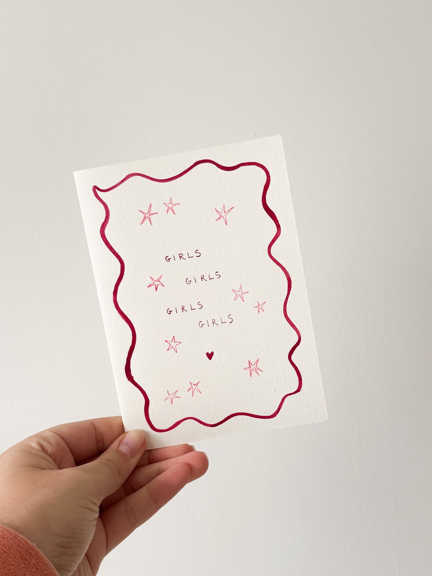 A Love Letter to Girlhood Hand Painted Cards