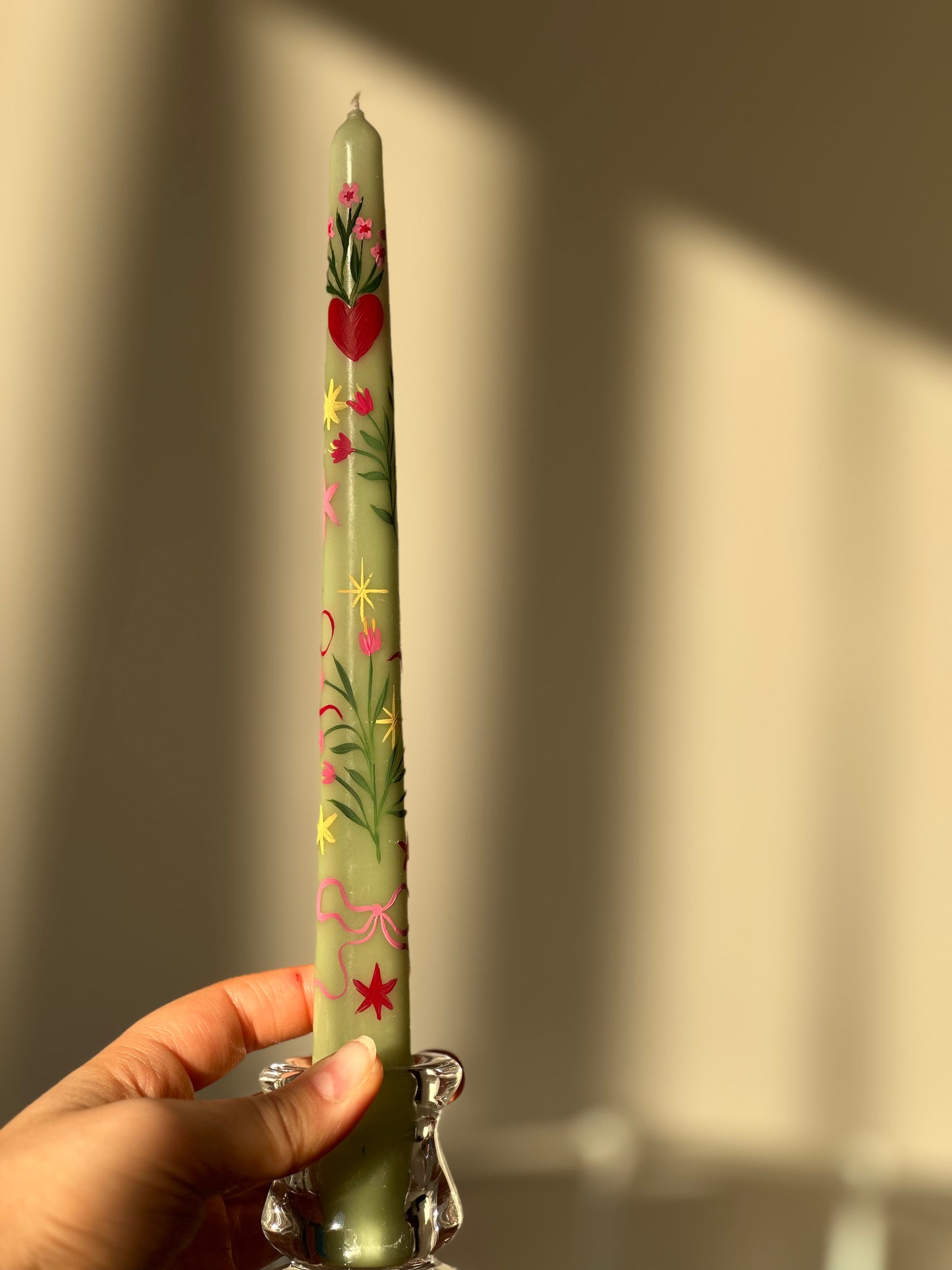 The Love & Luck Collection: Hand-Painted Taper Candles