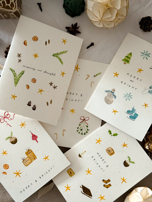 The Handpainted Holiday Greeting cards Collection